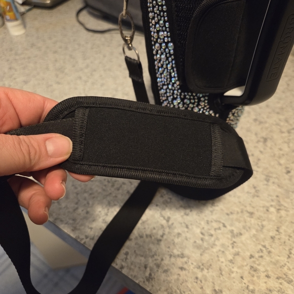 Rhinestone Studded Tumbler Holder with Strap - Picture 6 of 6